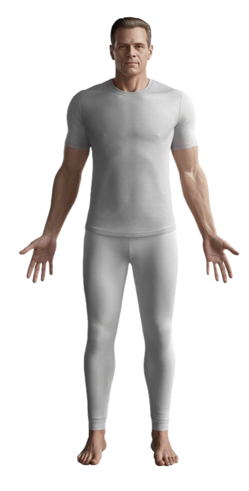Front view body map
